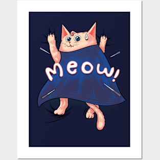 Meow the SuperCat Posters and Art